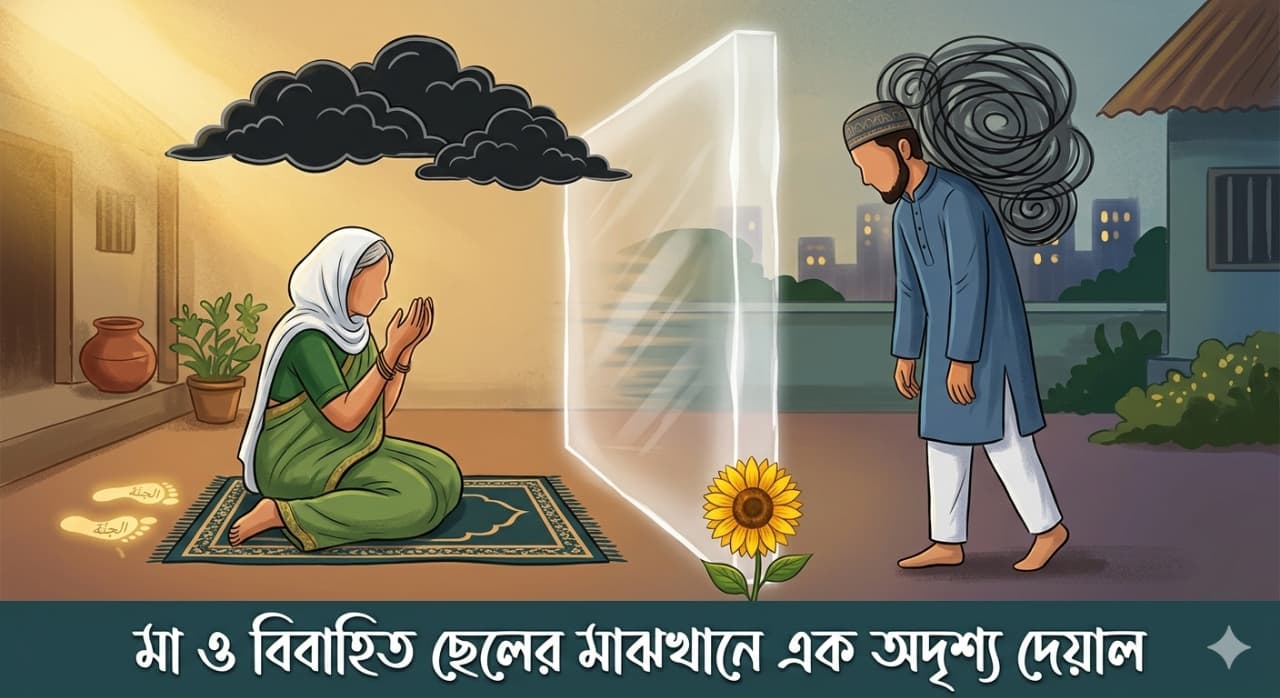 মা ও বিবাহিত ছেলের মাঝখানে এক অদৃশ্য দেয়াল